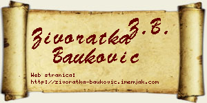 Živoratka Bauković vizit kartica
